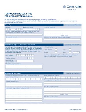 Fillable Online Caterallen Co Formulario De Solicitud Para Pago