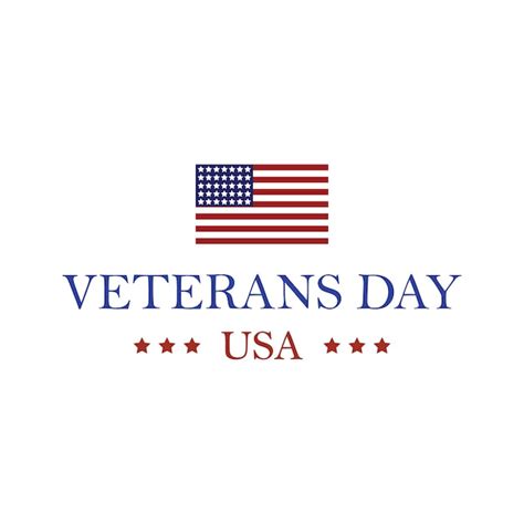 Premium Vector | Veterans day logo vector design