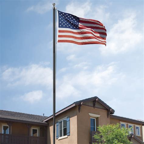 Snapklik Ft Heavy Duty Flag Pole Kit For Outside Tough Us Steel