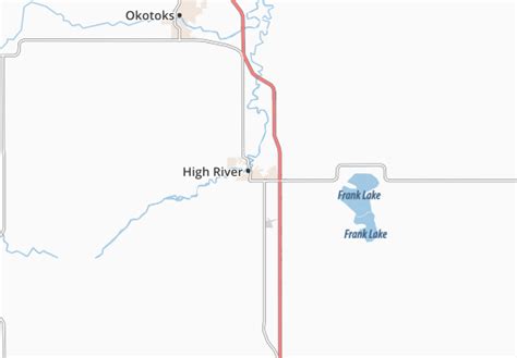 Mapa Michelin High River Plano High River Viamichelin