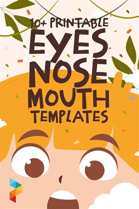 Printable Eyes Nose Mouth Templates In 2024 Templates Mouth Nose