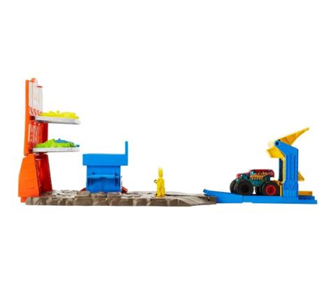 Hot Wheels Monster Trucks Demolka Na Stacji Pojazdy Tory I Gara E Sklep Internetowy Al To