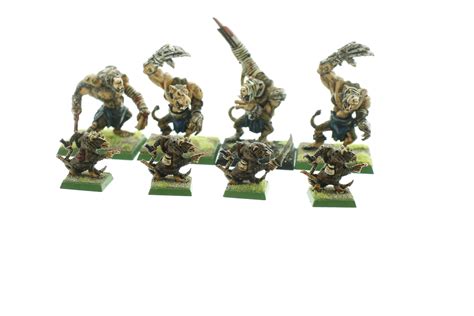 Warhammer Fantasy Classic Skaven Rat Ogres Packmasters Whtreasury