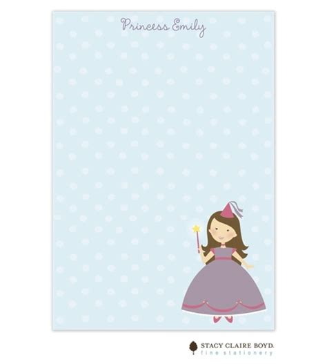 Princess Brunette Notepad And Envelopes Holiday Photo Cards Holiday