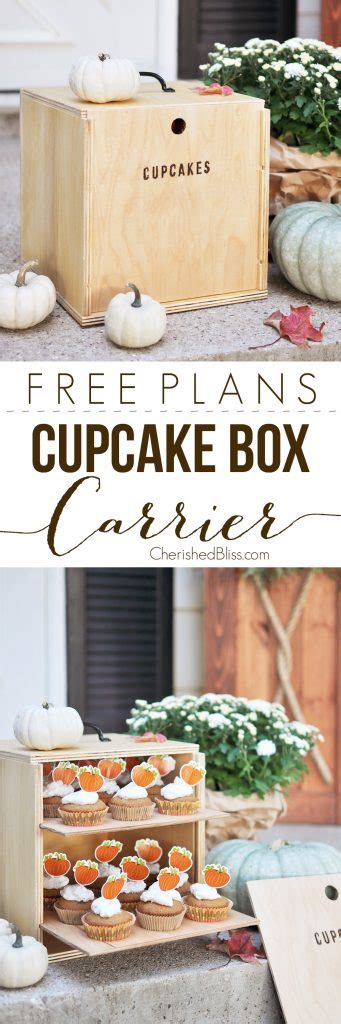 Diy Cupcake Box Carrier Tutorial Free Plans