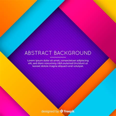 Fondo De Formas Coloridas Abstractas Vector Gratis