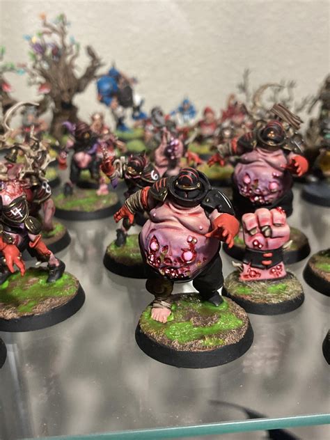 A Few Pictures Of My Nurgle Team Painted Up Like The Bengals Rbloodbowl