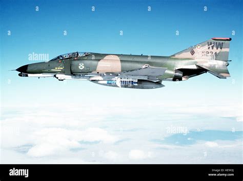 An Air To Air Left Side View Of An F 4 Phantom II Aircraft During