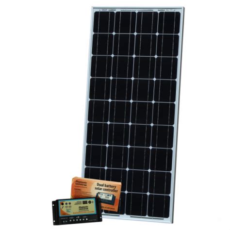 100W dual battery solar kit (with 10A dual battery controller and 5m cable) | Stoves And Solar