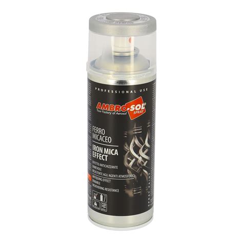 Spray Peinture Ambro Sol Effet Acier Fer Forg Gris Ml Peinture