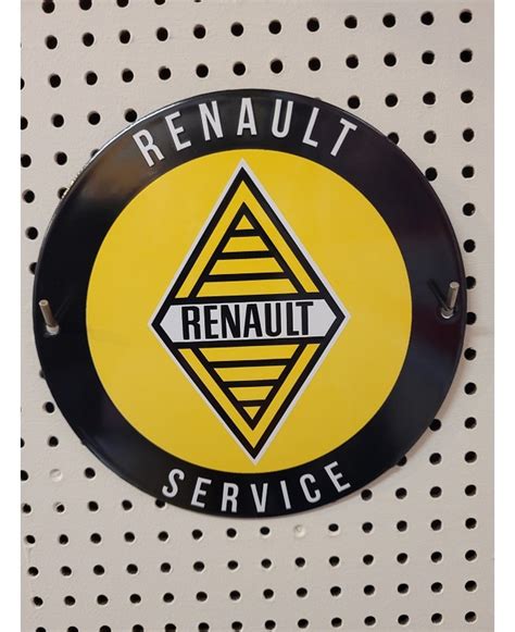 plaque émaillée renault