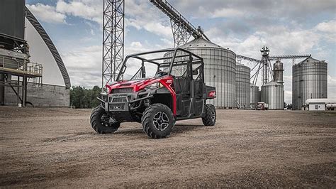 New 2018 Polaris Ranger Crew Xp 1000 Eps Sunset Red Metallic Utility