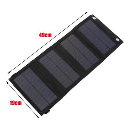 W Panneau Solaire Pliable Usb Portable Cellule Solaire Pliante