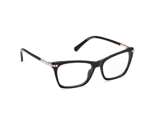 Swarovski Sk5426 001 Black Cat Eye Plastic Optical Eyeglasses Frame 54 16 140 Rx Ebay