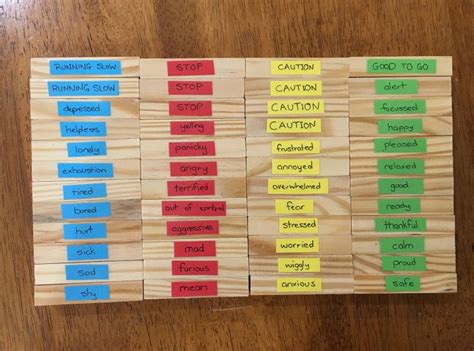 Printable Jenga Therapy Questions