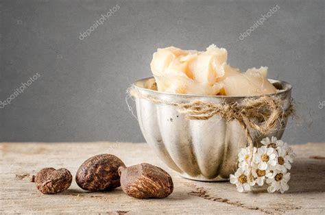 Shea Butter And Nuts Stock Photo By Luisapuccini 49760401