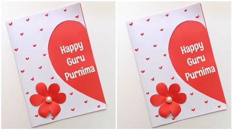 Beautiful Guru Purnima Card For Teacher How To Make Easy Card For