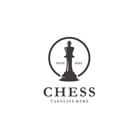 Chess King King Vintage Logo Label Design Ideas 20615489 Vector Art at ...