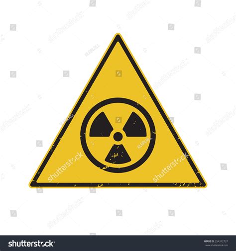 Radiation Sign Vector Illustration Stock Vector (Royalty Free) 254312737 | Shutterstock