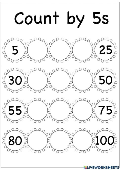 Counting In 21s Worksheet Counting By 5 S Skip Counting Worksheets