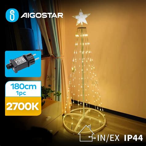 Aigostar LED Venkovní vánoční dekorace LED 3 6W 31 230V 2700K 180cm