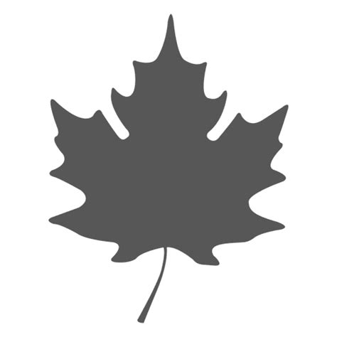 Simple Maple Leave Silhouette Transparent Png Svg Vector File