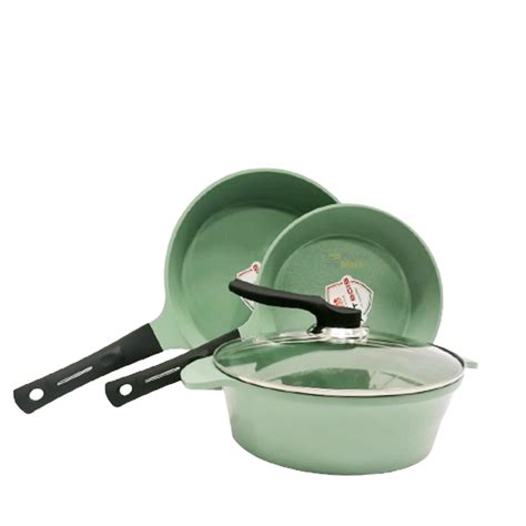 Batería De Cocina 4 Piezas Jade Piquiomart