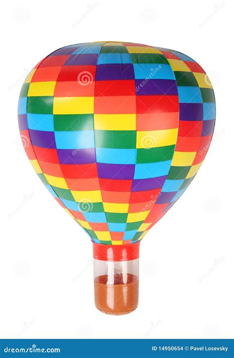 Multicolored Hot Air Balloon Toy Isolated Stock Images Image 14950654