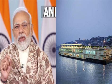 Pm Modi Flags Off World S Longest River Cruise Mv Ganga Vilas In Varanasi