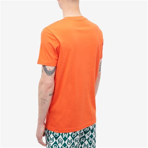 Moncler Text Logo T Shirt Orange End Us