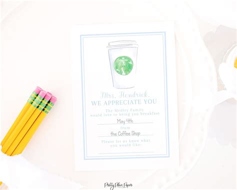 Teacher Appreciation Coffee Printables