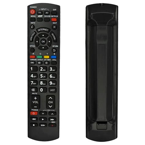 Controle Remoto Para Televisão Panasonic Netflix Pilha Eletromassa