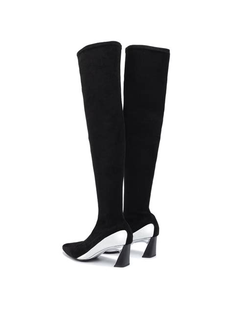 United Nude Cuissardes Molten Flow Thigh Boot Mid 104810106 Noir