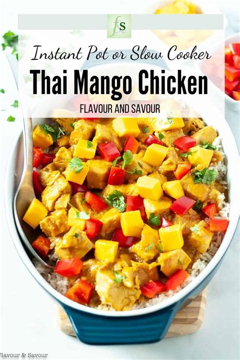 Slow Cooker Thai Mango Chicken Flavour And Savour