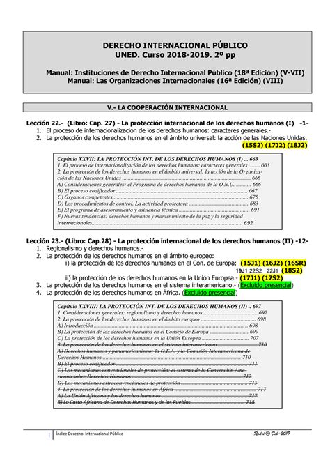 Internacional Público 2 pp I Õndice Derecho Internacional P blico