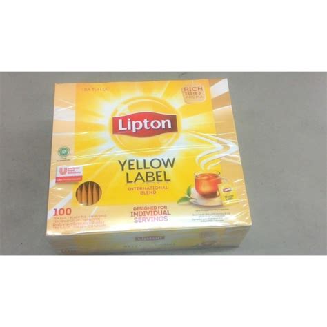 Jual Lipton Tea 100 Bag Sachet Lipton Yellow Label International