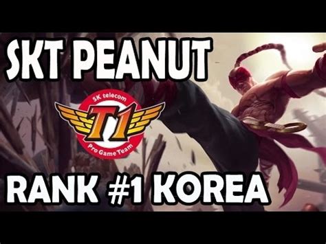 Apr Skt Peanut Lee Sin Jungle Kr Challenger Season