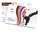 Dancer With Naked Torso Postcard Template Design ID SmileTemplates