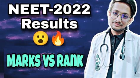 Neet 2022 Marks Vs Rank 😮🔥 Youtube