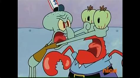 Squidward Touching Mr Krabs Eye Hard For 10 Minutes Youtube