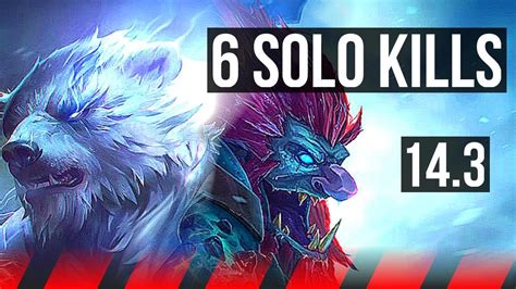 VOLIBEAR Vs TRUNDLE TOP 6 Solo Kills BR Master 14 3 YouTube