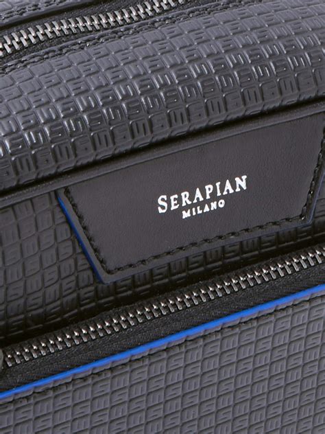 Serapian Leather Trimmed Logo Embossed Coated Canvas Wash Bag For Men Mr Porter