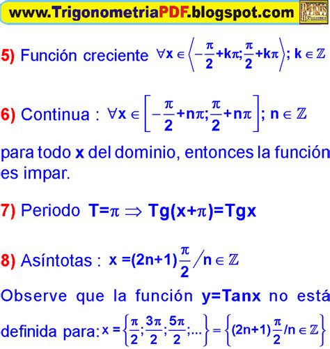 Grafica De La Funcion Tangente Ejercicios Resueltos