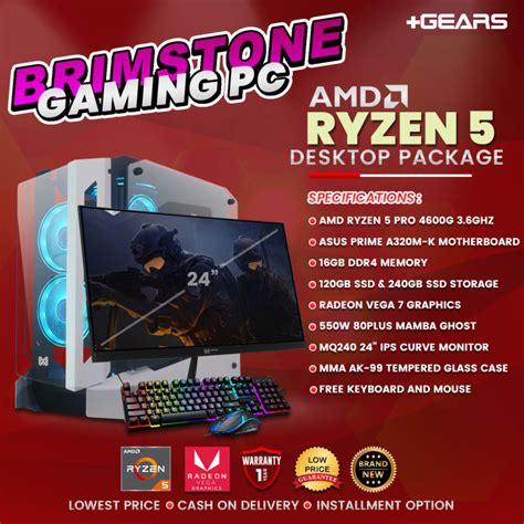 Desktop Package Amd Ryzen Pro G Ghz Gb Ddr Ram Gb