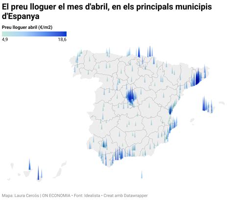 El mapa del lloguer a Espanya les 10 ciutats més cares per viure