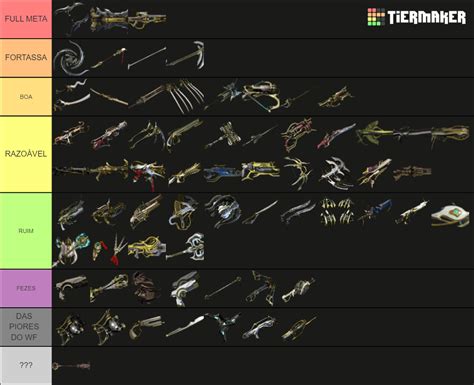 WARFRAME Prime Weapons Tier List (Community Rankings) - TierMaker