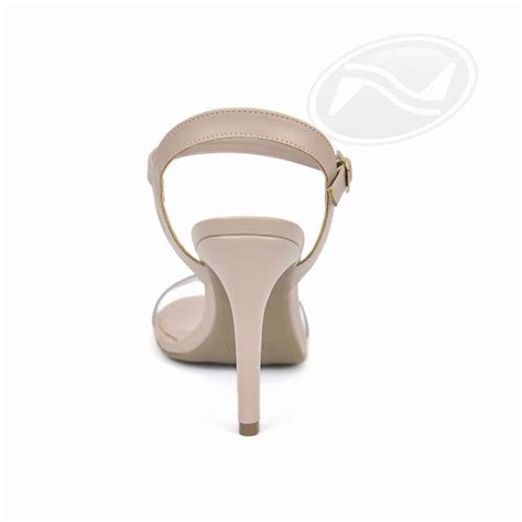 Sandália Nude Transparente Salto Alto Off Line Noroeste Calçados