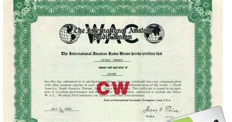 My Logbook Amateur Radio SWL etc WAC 六大陸交信賞 久々に虫干しするが