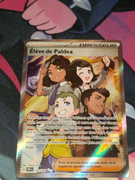 CARTE POKÉMON ELÈVE de Paldea 231 091 FA EV4 5 PAF Destinées à