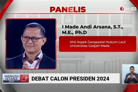 Jadi Panelis Debat Capres Ketiga 2024 I Made Andi Arsana Bongkar Soal